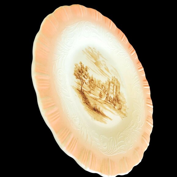 1930s Bread Plate Cremax Castle Macbeth Evans 1930s Monax Depression Glass - Picture 11 of 11